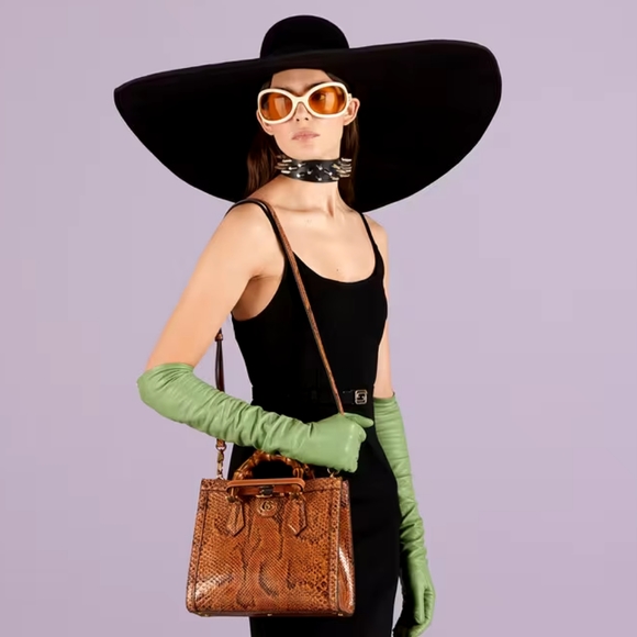 NWT Gucci Diana python bag - Picture 2 of 12